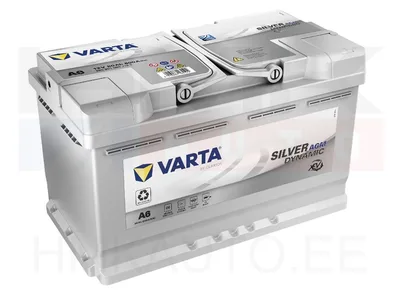 Aku "Varta Silver Dynamic AGM" 80Ah - A6 - Varta