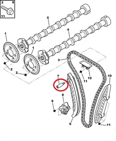 Ketitalla kinnituspolt OEM Jumper/Boxer/Ducato 2,2HDI 2006- - PSA  082208 - OE - 100% Genuine Part