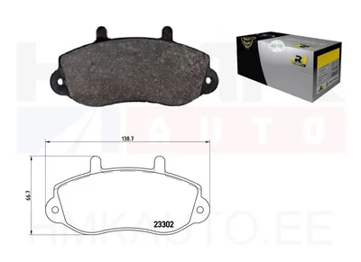 Piduriklotside komplekt eesmine Renault Master II - 2677.00 - Roadhouse