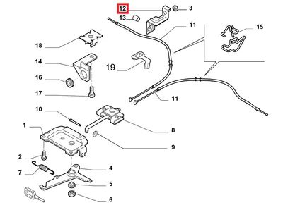 Seisupiduritrossi kinnitus parem OEM Jumper,Boxer/Ducato 2006- - PSA  476955 - OE - 100% Genuine Part