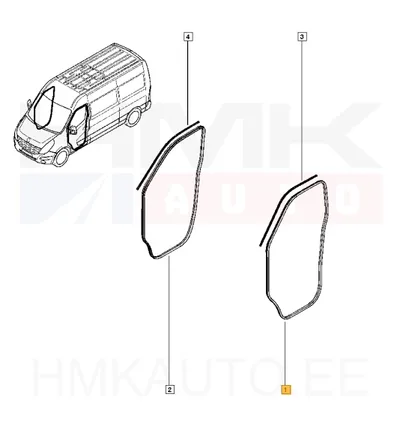 Esiukse tihend OEM Renault Master 10- - REN  808328454R - OE - 100% Genuine Part