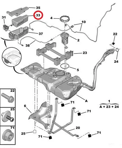 FAP filtri lisaaine täitepakend OEM Citroen Berlingo/C4 Picasso, Peugeot Partner - PSA  9678101680 - OE - 100% Genuine Part