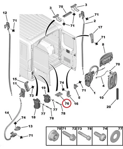 Tagaukse suunaja vastusplaat OEM Jumper/Boxer/Ducato 2006- - FIAT  1346548080 - OE - 100% Genuine Part