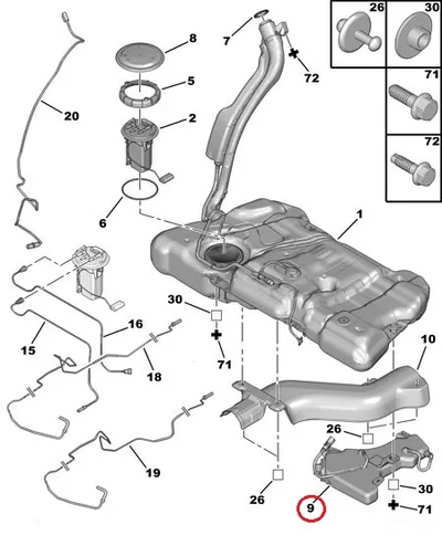 FAP filtri lisaaine paak OEM Citroen C5/C6, Peugeot 407/508 - PSA  1500NK - OE - 100% Genuine Part