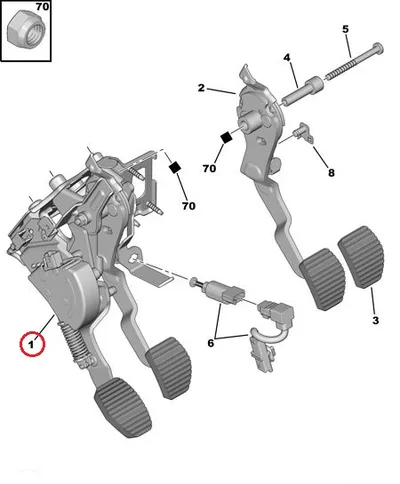 Piduritule lüliti OEM Citroen/Peugeot - PSA  453465 - OE - 100% Genuine Part