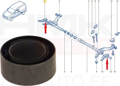 Tagasillatala puks Renault Kangoo 98- - HH560149