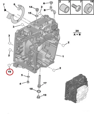 Käigukasti tihend OEM AL4 - PSA  221916 - OE - 100% Genuine Part