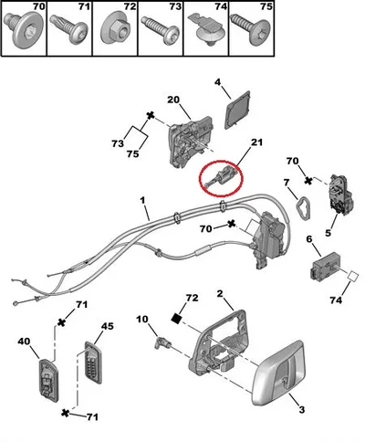 Keskluku mootor OEM Peugeot 1007 - PSA  661536 - OE - 100% Genuine Part