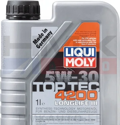 Mootoriõli TOP TEC 4200 5W-30 LONGLIFE III õli 1L - LI8972 - Liqui Moly