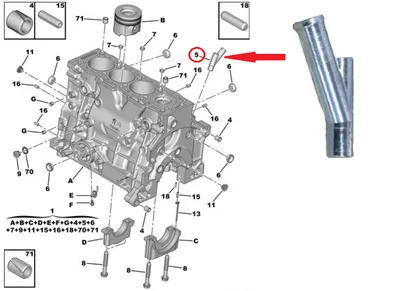 Flants OEM Citroen/Peugeot/Fiat 2,0HDI DW10 - PSA  012921 - OE - 100% Genuine Part