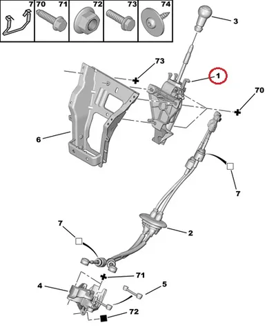 Käiguhoovastiku kuliss OEM Citroen Berlingo/Peugeot Partner 2008- BE4 kkast - PSA  2400KF - OE - 100% Genuine Part