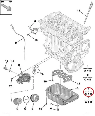 Õlifilter OEM Citroen/Peugeot - PSA  9818914980 - OE - 100% Genuine Part