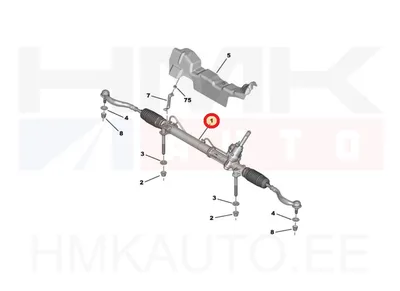 Roolilatt OEM Peugeot 508 I  (VH10 vedrustus) - PSA  9801479380 - OE - 100% Genuine Part
