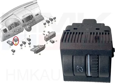 Näidikute valgustuse regulaator OEM VW T5 - 6Q0941334 9B9 - OE - 100% Genuine Part