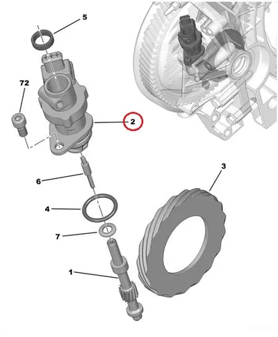 Kiiruse anduri korpus OEM Jumper/Boxer/Ducato - PSA  264152 - OE - 100% Genuine Part