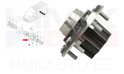 Rattarumm tagumine OEM Renault Master 2010- RWD topeltrattaga - REN  432026934R - OE - 100% Genuine Part