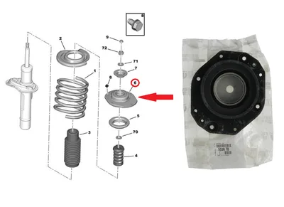 Amortisaatori padi eesmine OEM Partner/Berlingo/306/Xsara/ZX - PSA  503878 - OE - 100% Genuine Part