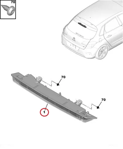 Lisapidurituli OEM Citroen C4 / C5 - PSA  6351HH - OE - 100% Genuine Part