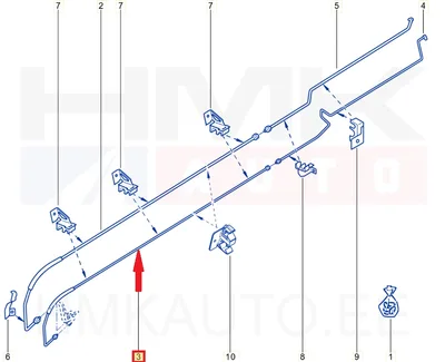 A/C toru tagumine OEM Renault Trafic II L1 2006- - REN  8200485599 - OE - 100% Genuine Part