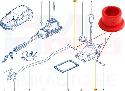 Käiguhoovastiku puks OEM Renault/Dacia - REN  7700732903 - OE - 100% Genuine Part