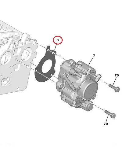 Kõrgsurvepumba tihend OEM Citroen/Peugeot DW10 - PSA  192727 - OE - 100% Genuine Part
