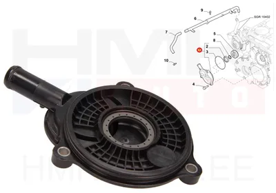 Karterituulutuse filtri kaas OEM Jumper/Boxer/Ducato 3,0HDI 2006- - FIAT  504089127 - OE - 100% Genuine Part