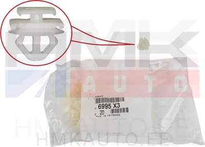 Liistu/polstri tüübel OEM Citroen/Peugeot/Fiat (1tk.) - PSA  6995X3 - OE - 100% Genuine Part