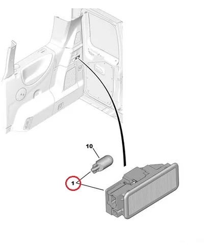 Pakiruumi valgusti OEM Citroen/Peugeot - PSA  6362N6 - OE - 100% Genuine Part
