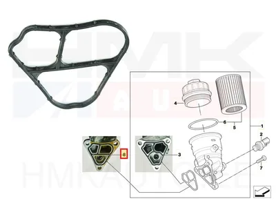 Õlifiltri korpuse tihend OEM Mini 1,6 16v -07 - 11421486687 - OE - 100% Genuine Part