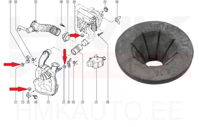 Õhufiltri korpuse kinnituspuks OEM Renault - REN  8200013905 - OE - 100% Genuine Part