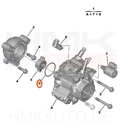 Kütusepumba tihend OEM Peugeot/Citroen 2,2HDi Euro5 - PSA  9814313680 - OE - 100% Genuine Part