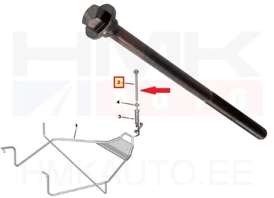 Varuratta kinnituspolt OEM Citroen Jumpy/Peugeot Expert III,IV - PSA  7615F2 - OE - 100% Genuine Part