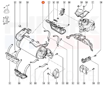 Katalüsaatori klamber OEM Renault 1,5dCi - REN  208196144R - OE - 100% Genuine Part