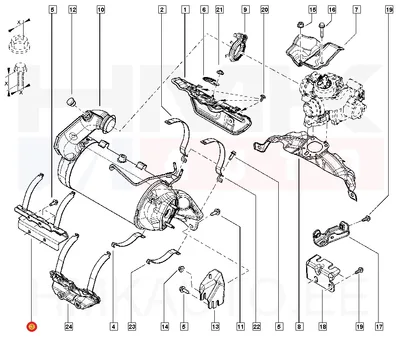 Katalüsaatori tugi OEM Renault 1,5dCi - REN  208180944R - OE - 100% Genuine Part