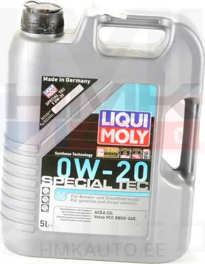 Mootoriõli Liqui Moly SPECIAL TEC V 0W-20 (Volvo) 5L - LI20632 - Liqui Moly