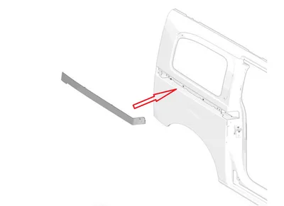 Liugukse juhtsiini kate parem OEM Jumpy/Expert 2016-  L3 - PSA  980838401T - OE - 100% Genuine Part