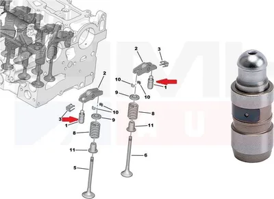 Hüdrotõukur Citroen/Peugeot 2,0HDI / 2,2HDI   DW10/DW12 - 420023410 - LUK/INA
