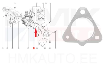 Turbo tihend OEM Renault Master 2,3DCi - REN  8200805558 - OE - 100% Genuine Part