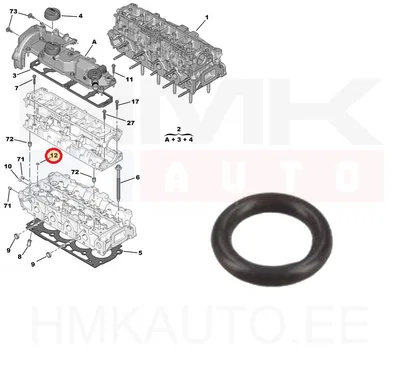 O-tihend OEM Citroen/Peugeot 6x1,5 - PSA  1682801580 - OE - 100% Genuine Part