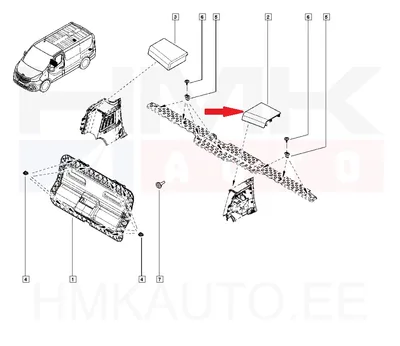 Tagaosa polster vasak OEM Renault Trafic 2016- - REN  849305648R - OE - 100% Genuine Part