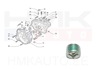 Käigukasti kork OEM Fiat - FIAT  71741786 - OE - 100% Genuine Part