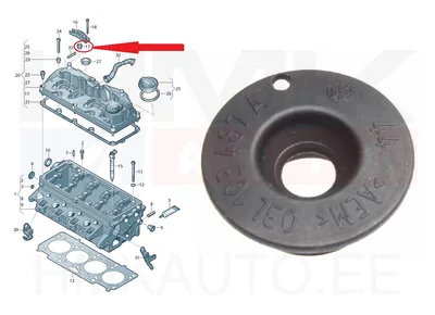 Pihusti kinnituspoldi tihend OEM Audi/VW 1,6TDI - 03L103487A - OE - 100% Genuine Part