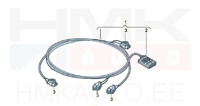 Parkimisandurite juhtmestik tagumine OEM VW Crafter /MB W906 - 2E0971093TT - OE - 100% Genuine Part