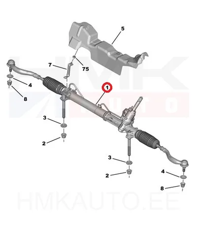 Roolilatt OEM Peugeot 508 I  (Mac Pherson vedrustus) - PSA  4001VW - OE - 100% Genuine Part