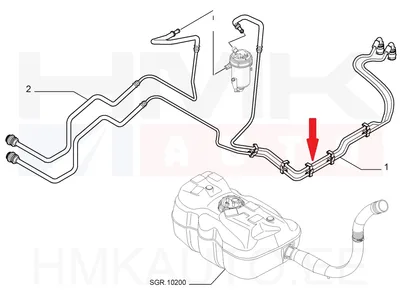 Kütusetorustik OEM Fiat Ducato 2006- 2,3JTD Euro4 - FIAT  1368764080 - OE - 100% Genuine Part