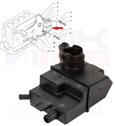 Karterituulutuse klapp/õliseparaator OEM Jumper/Boxer/Ducato 2,8HDi - PSA  1180K5 - OE - 100% Genuine Part