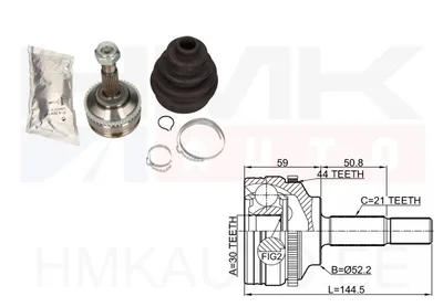 Veovõlli ots välimine Renault Clio II / Kangoo I ABS 44 21/30 - ODM-12-291983