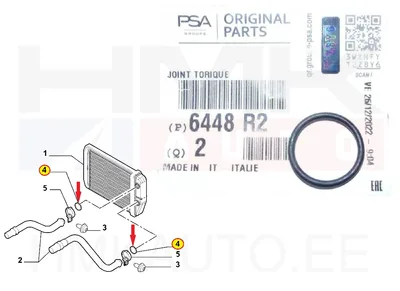 Tihend salongiradiaatorile OEM Jumper/Boxer/Ducato 06- - PSA  6448R2 - OE - 100% Genuine Part