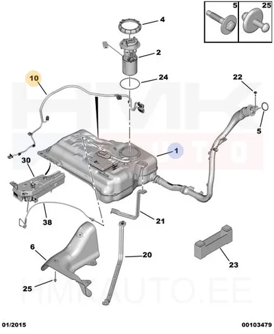 NOx/DPF andurite juhtmestik OEM Citroen Berlingo/Peugeot Partner 1,6HDI - PSA  9809063680 - OE - 100% Genuine Part