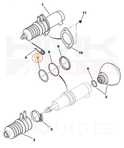 Tagavedrustuse silindri tihend OEM Citroen - PSA  527228 - OE - 100% Genuine Part